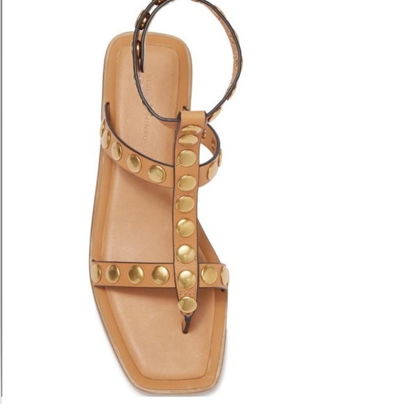 NEW Rebecca Minkoff Aria Studded Leather platform Gladiator Wrap Sandal size 8 - Picture 4 of 7